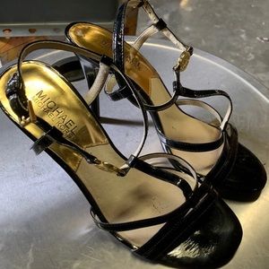 Michael Kors leather strappy heels size 7